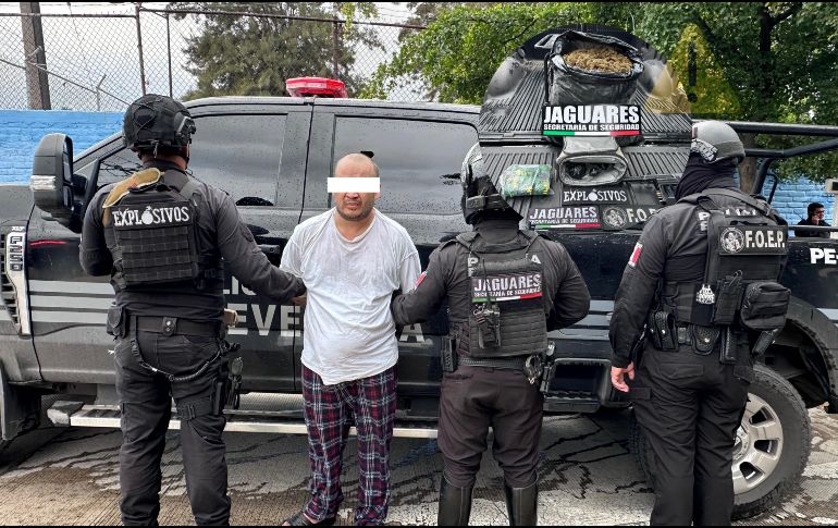 El sujeto fue puesto a disposición de un agente del ministerio público. ESPECIAL / Policía Estatal