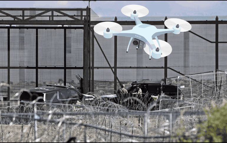 En los últimos seis meses de 2024 se detectaron más de 27 mil drones a menos de 500 metros de la frontera sur de EU con México, según el jefe del programa antidrones. AFP / ARCHIVO