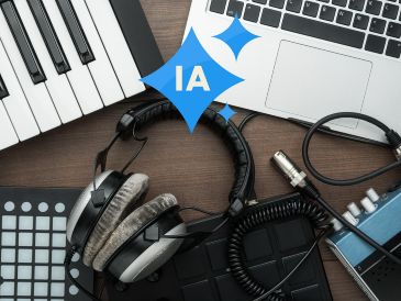 La investigación analizó la respuesta fisiológica y emocional de 88 personas al visualizar piezas audiovisuales con la misma imagen, pero con música diferente, una compuesta por humanos y otra generada por IA. ESPECIAL / CANVA