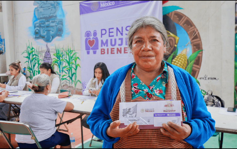 La Pensión Mujeres Bienestar da un apoyo bimestral de 3 mil pesos. ESPECIAL