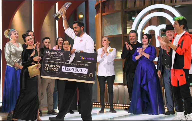 Dani Valle no solo se llevó el título al mejor cocinero de México, también es acreedor a un jugoso premio de un millón de pesos. CORTESÍA/ TV Azteca