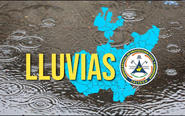 Así reporta la UEPCBJ el acumulado de lluvia de la Red Pluviométrica de Jalisco tras la lluvia de la madrugada. EL INFORMADOR / ARCHIVO