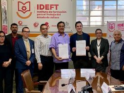 Los directores generales de IDEFT y PLAI, se congratularon de unir esfuerzos para generar programas en conjunto, compartir experiencias y contenidos para llegar al interior del estado. ESPECIAL