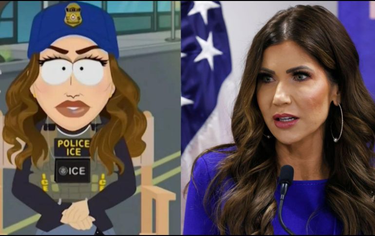 En el  episodio titulado “Got A Nut” la secretaria Kristi Noem fue objeto principal de burla. EFE/ARCHIVO/ESPECIAL