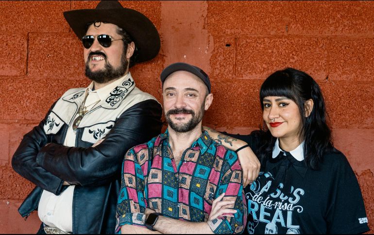 Fernando Bonilla, Poncho Borbolla y Karla Morales. CORTESÍA