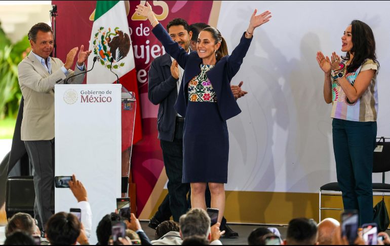 Claudia Sheinbaum durante la inauguración de la primera etapa del Hospital Regional del ISSSTE. EL INFORMADOR/A.NAVARRO