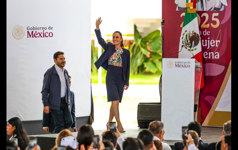 Claudia Sheinbaum durante la inauguración de la primera etapa del Hospital Regional del ISSSTE. EL INFORMADOR/A.NAVARRO