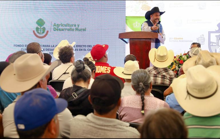 Eduardo Ron Ramos, titular de SADER Jalisco, reconoció la labor de las y los productores. CORTESÍA