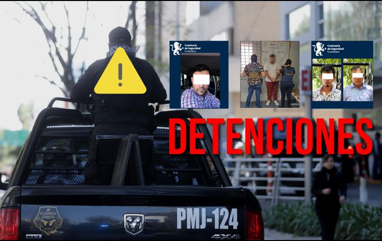 Elementos de la Policía de Guadalajara realizaron cuatro detenciones relacionadas con el robo de vehículos. EL INFORMADOR / ARCHIVO