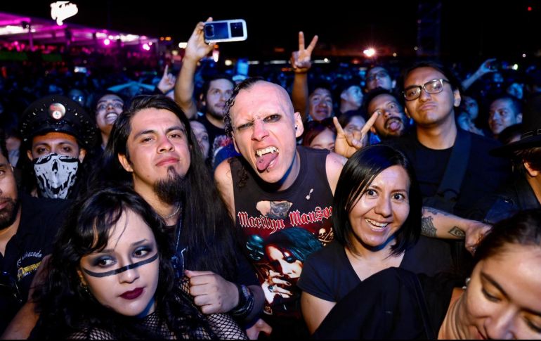 Así lució el público que asistió al concierto de Marilyn Manson. ESPECIAL / FACEBOOK Ricardo Gallardo Cardona