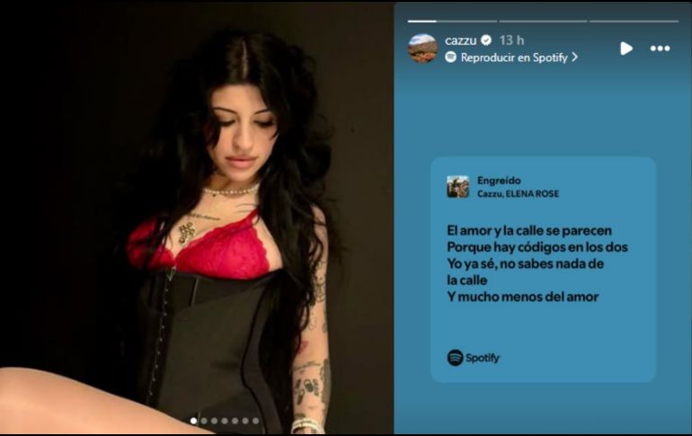 La relación terminó oficialmente el 23 de mayo de 2024, fecha que coincidió con la difusión de las primeras imágenes de Nodal junto a Ángela Aguilar. INSTAGRAM/CAZZU