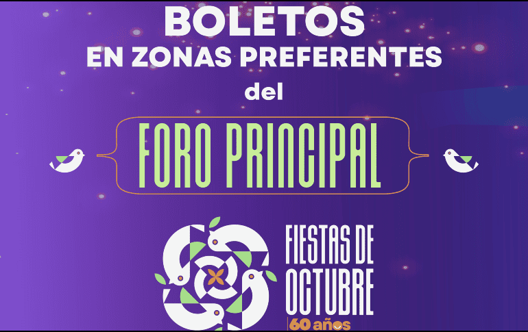 Próximamente, también se anunciarán las fechas y dinámicas para adquirir los boletos gratuitos de zonas generales en las Fiestas de Octubre. ESPECIAL / Fiestas de Octubre
