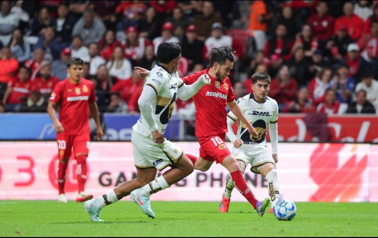 Toluca tuvo la oportunidad de rebasar al Pachuca en puntos, pero no pudo contra los Pumas. IMAGO7