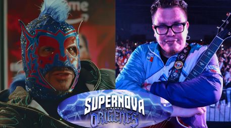 Franco Escamilla y El Escorpión Dorado, dos comediantes muy queridos en el mundo del internet en México, dieron un salto a otro tipo de entretenimiento: el espectáculo deportivo sobre el ring. X / @franco_esca / @supernovaboxing