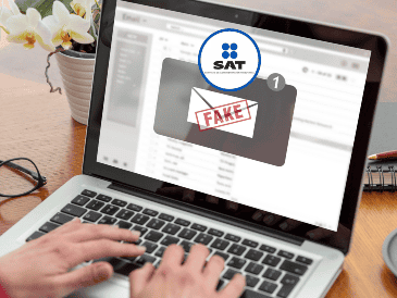 El SAT cuenta con un buscador oficial de correos falsos en su portal. CANVA / ESPECIAL