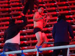 Aficionados de la U de Chile fueron los más afectados. EFE/J. Roncoroni