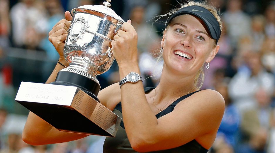 Maria Sharapova sumó cinco títulos en los torneos de Grand Slam. AP