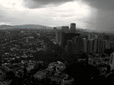 Guadalajara presenta lluvia moderada y vientos suaves. WEBCAM DE MÉXICO