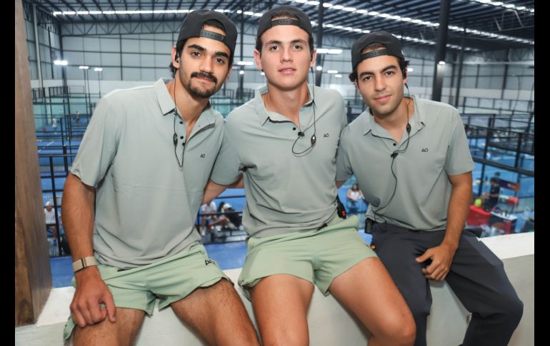 Sebastián Salido, Alejandro Aceves y Carlos Saucedo. GENTE BIEN JALISCO / C. Jimeno