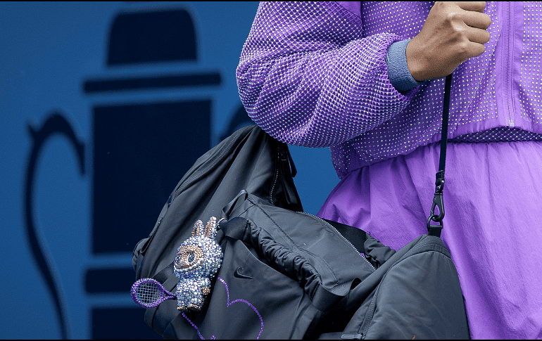La tenista Naomi Osaka lució el pasado martes por su partido inaugural del campeonato US Open un Labubu en su mochila bautizado como 