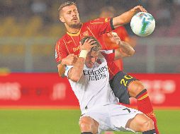 Ayer ante el Lecce, el “Bebote” tuvo un juego complicado, en el que se le anuló una anotación. EFE