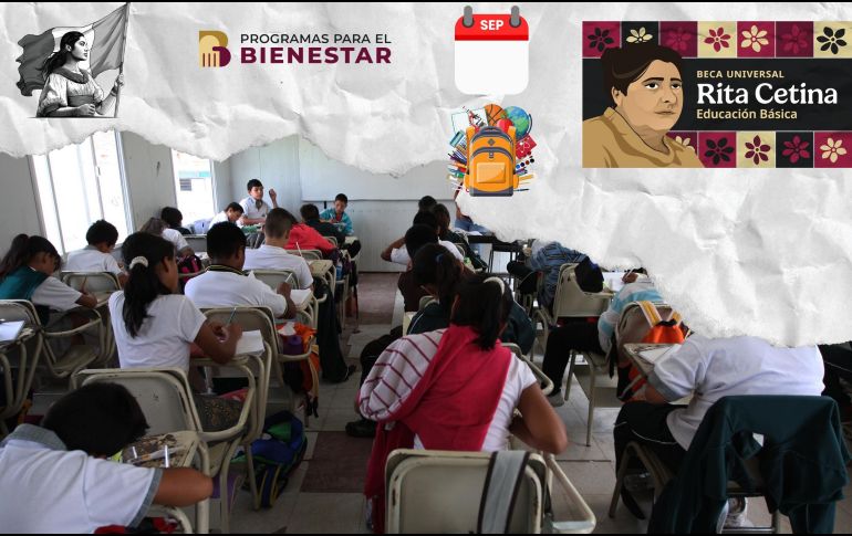 Esto aplica tanto para las y los estudiantes que ya estaban inscritos en el programa anterior como para los nuevos beneficiarios de la Beca Rita Cetina. ESPECIAL / EL INFORMADOR, Secretaría del Bienestar y CANVA