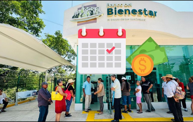 El pago de la Pensión Bienestar se realiza de acuerdo a la letra del primer apellido, a partir de ese día estarán disponibles tus recursos en la tarjeta del Banco del Bienestar. ESPECIAL / BANCO DEL BIENESTAR