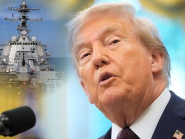 "Tenemos una gran cantidad de drogas que llegan a nuestro país desde hace mucho tiempo, y estas provienen de Venezuela (…) así que lo eliminamos" al barco, dijo Donald Trump. ESPECIAL / AP