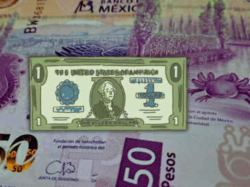 El peso en los mercados internacionales concluyó alrededor de 18.71 pesos por dólar, lo que significó una depreciación de 0.29 por ciento. ESPECIAL / CANVA