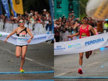 Los ganadores fueron la capitalina Adela Honorato Domínguez en la rama femenil y el poblano Carlos Alberto Álvarez en la rama varonil. ESPECIAL.
