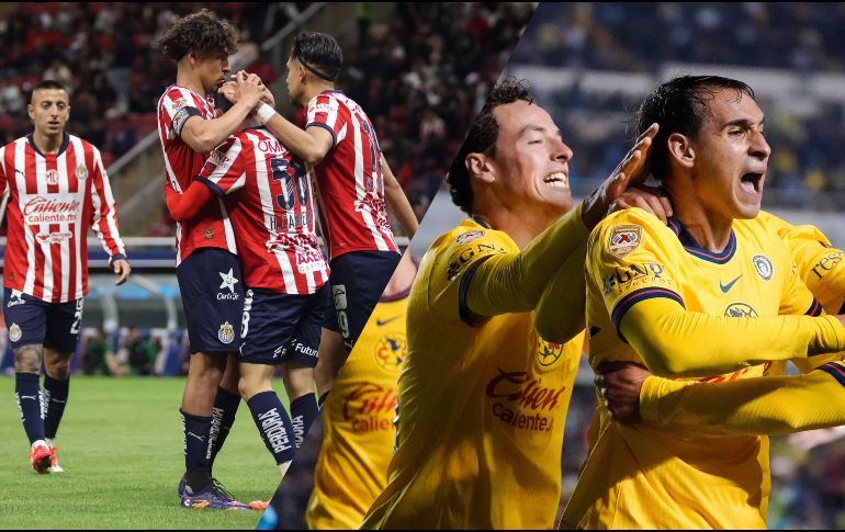 Las Chivas Rayadas de Guadalajara no saben lo que es ganarle a las Águilas del América en fase regular desde el Clausura 2017. IMAGO7 / ARCHIVO