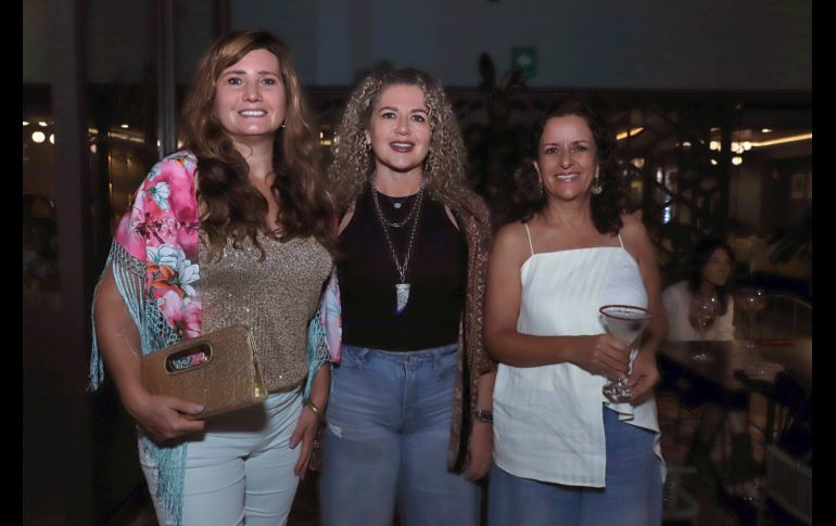 Betsy Plascencia, Perla Bretón y Lety Terrazas. GENTE BIEN JALISCO / C. Jimeno