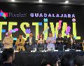 Durante la inauguración de Pixelatl, Verónica Delgadillo, subrayó el papel que juegan los jóvenes en el fortalecimiento de este ecosistema creativo. EL INFORMADOR / H. Navarro