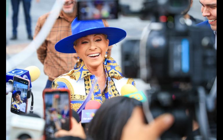 Yuri en el recorrido guiado de la Arena Guadalajara. EL INFORMADOR/J.ACOSTA