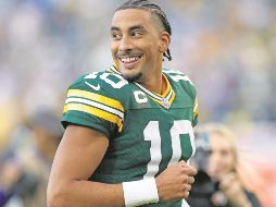 Jordan Love, mariscal de campo de los Packers, uno de los jugadores decisivos del duelo pasado ante Detroit. AFP/J. Fisher