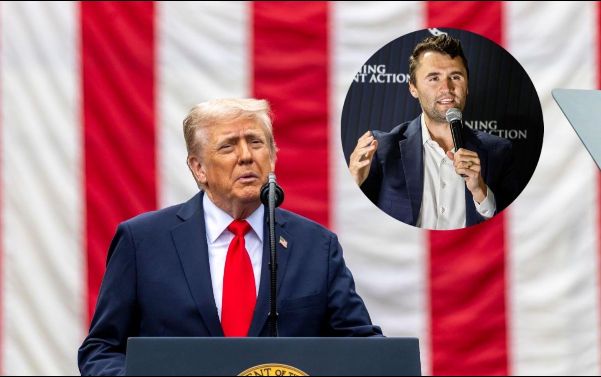 Trump dedicó unas palabras al fallecimiento de Charlie Kirk durante un evento de conmemoración del 11 de septiembre. EFE / EPA / SHAWN THEW
