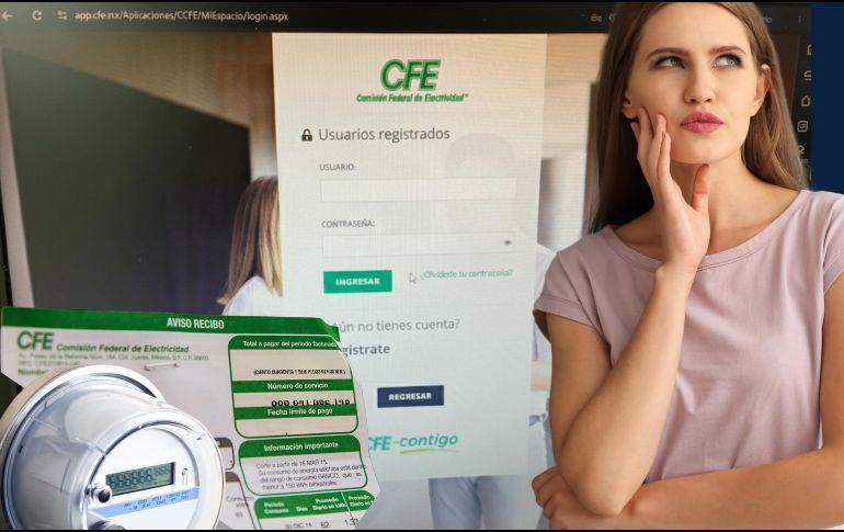 La Comisión Federal de Electricidad (CFE) ofrece una manera sencilla, segura y gratuita para que todas las personas puedan acceder a su recibo de luz en Internet desde cualquier lugar y en cualquier momento. ESPECIAL