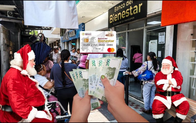 El siguiente depósito de 6 mil 400 pesos por bimestre de la Pensión Bienestar deberá ocurrir en noviembre (e incluye el mes de diciembre), cerrando así el ciclo de pagos 2026. ESPECIAL / EL INFORMADOR y CANVA