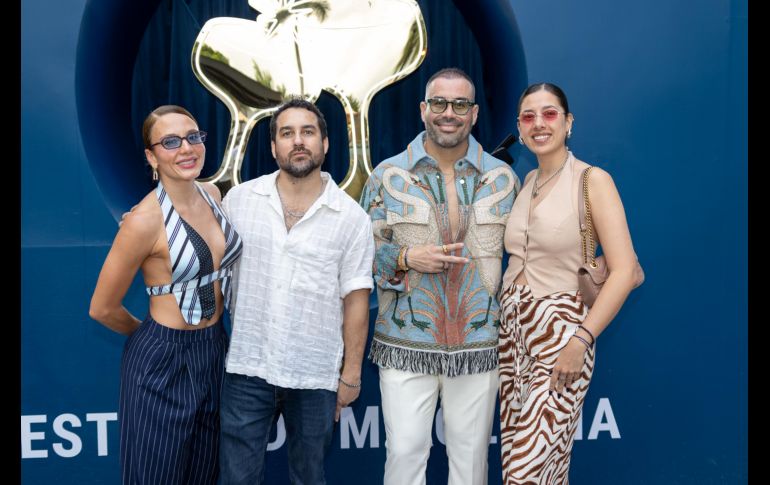 Theresa Cuervo, Luis Fernández del Valle, Jorge Toalla y Karen Gutierrez en la quinta edición de Alquimia. GENTE BIEN JALISCO / C. Pérez