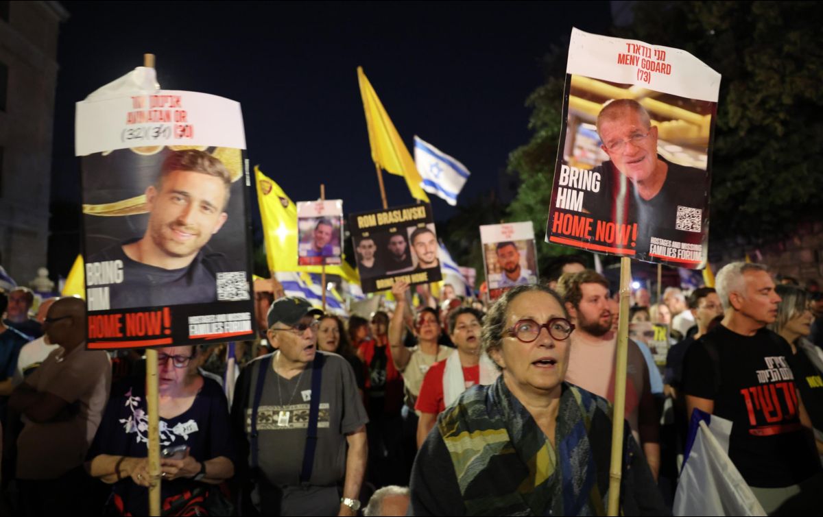 Todavía hay 48 rehenes judíos en Gaza. EFE/A. Sultan