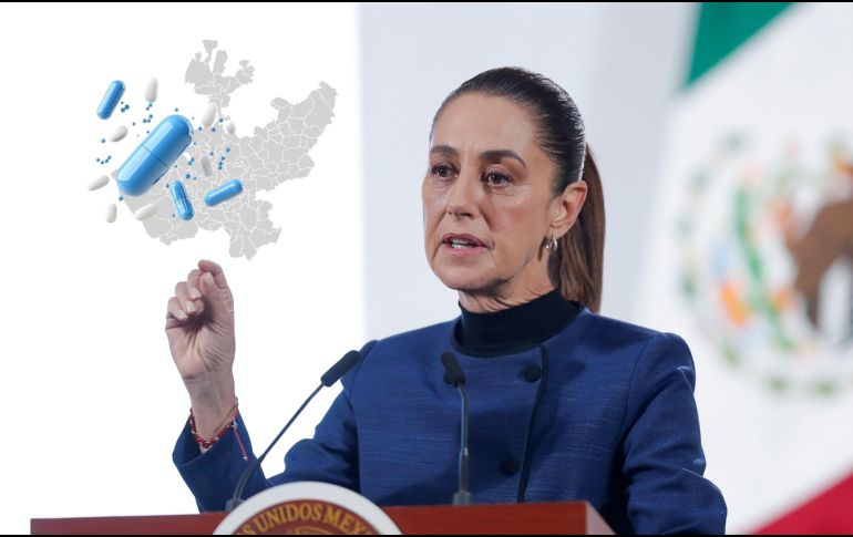 Esto dijo Sheinbaum sobre el abasto de medicamentos en Jalisco. EFE / Isaac Esquivel