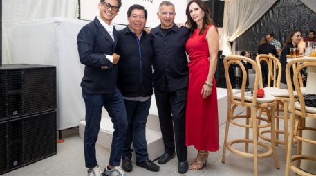 Víctor Morales, Ernesto Mercado, Rafael Kably y Valentina Davó. GENTE BIEN JALISCO / A. Rodríguez