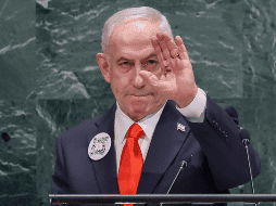 Netanyahu otorgó un discurso de resistencia y negó todas las acusaciones de genocidio y guerra de hambre en Gaza. EFE / EPA / SARAH YENESEL