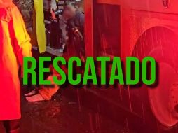 El sujeto presentaba lesiones leves en los pies y el primer reporte señala que su estado de salud es esatable. ESPECIAL / FACEBOOK Protección Civil Tlaquepaque