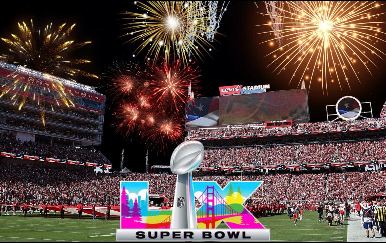 La NFL eligió como sede de la edición LX al Levi’s Stadium, ubicado en Santa Clara, California, dentro del área de la Bahía de San Francisco. ESPECIAL / AFP y CANVA