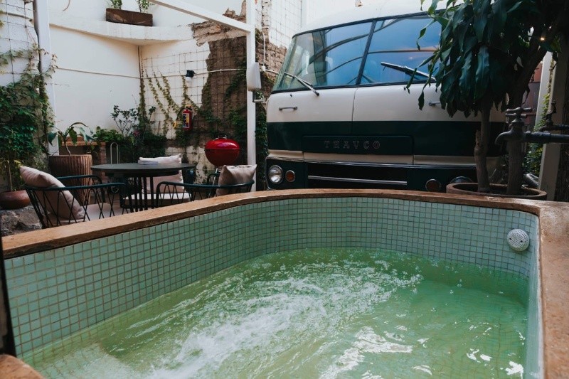 Disfruta de la tina de hidromasaje climatizada. INSTAGRAM / patio_dieguez&nbsp;