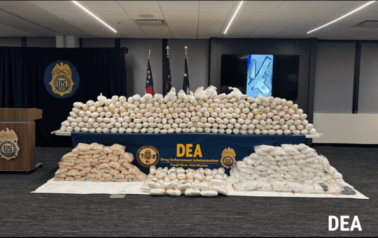 La agencia recordó que esta organización fue designada por el entonces presidente Donald Trump como grupo terrorista internacional. ESPECIAL/DEA