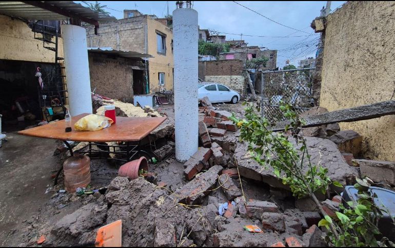 Afectaciones por la tormenta de la tarde del lunes 29 de septiembre en La Martinica. EL INFORMADOR/M. Hernández