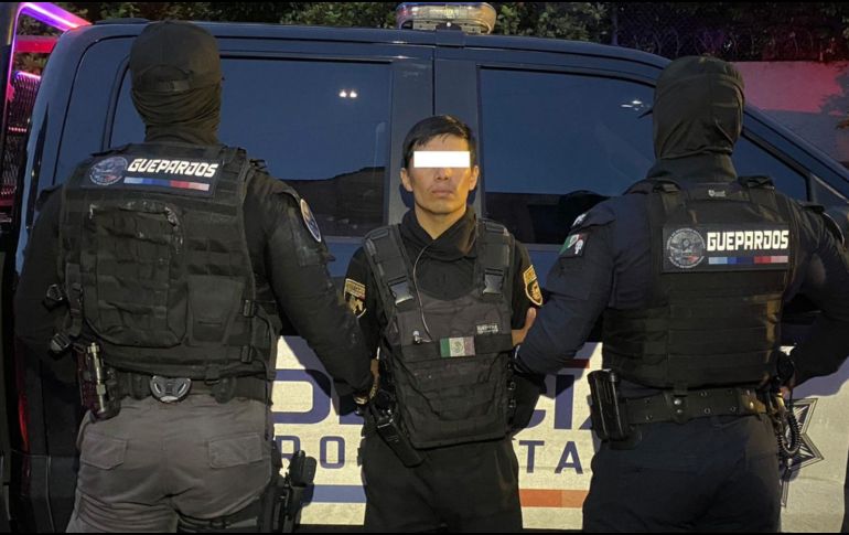 Oficiales del escuadrón motorizado 