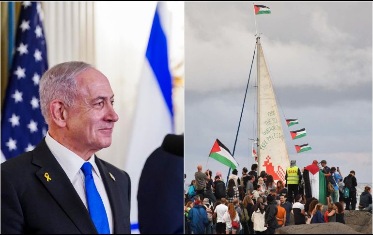 La flotilla Sumud informó de que se encuentran a unas 200 millas naúticas de la costa de Gaza, cerca de una zona de 